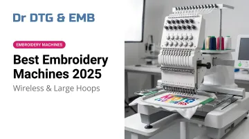 Best Embroidery Machines 2025: Wireless &amp; Large Hoops