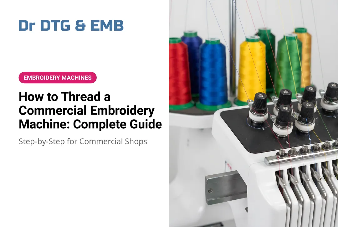 How to Thread a Commercial Embroidery Machine: Complete Guide