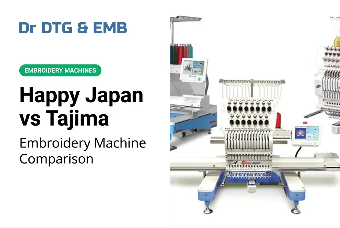 Happy Japan vs Tajima: Embroidery Machine Comparison