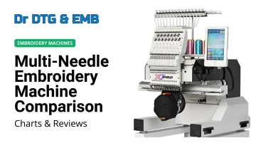 Multi-Needle Embroidery Machine Comparison: Charts &amp; Reviews
