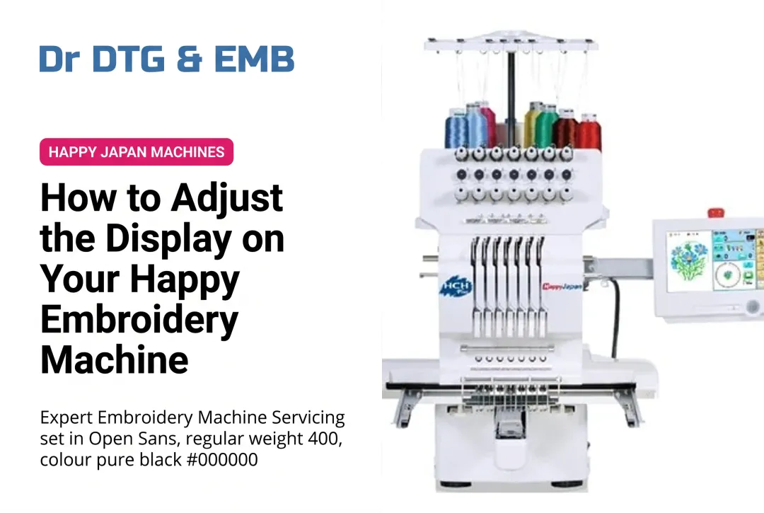 How to Adjust the Display on Your Happy Embroidery Machine