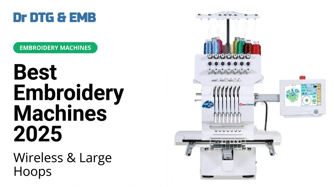 Best Embroidery Machines 2025: Wireless &amp; Large Hoops