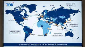 DRK Research Solutions global CDMO facility network across five regions
