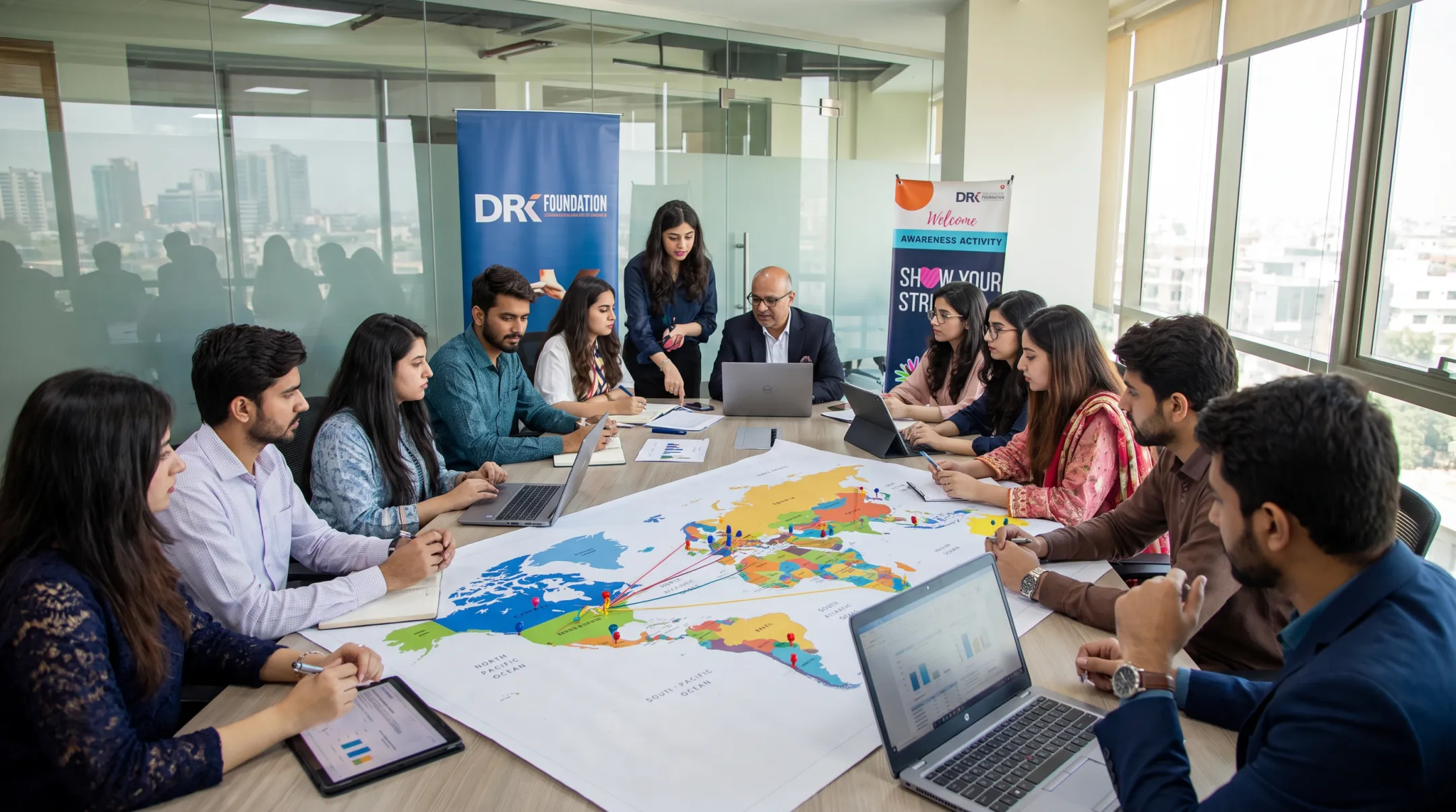 DRK Research Solutions global regulatory team coordinating multi-regional clinical trial sites