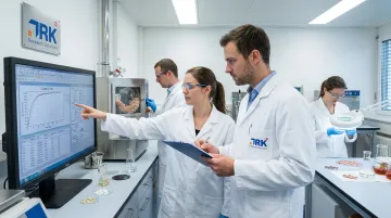 DRK Research Solutions formulation scientists collaborating on tablet coating development