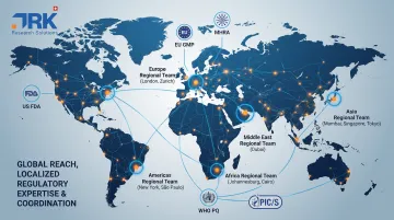 DRK Research Solutions global CRO CDMO regulatory network map