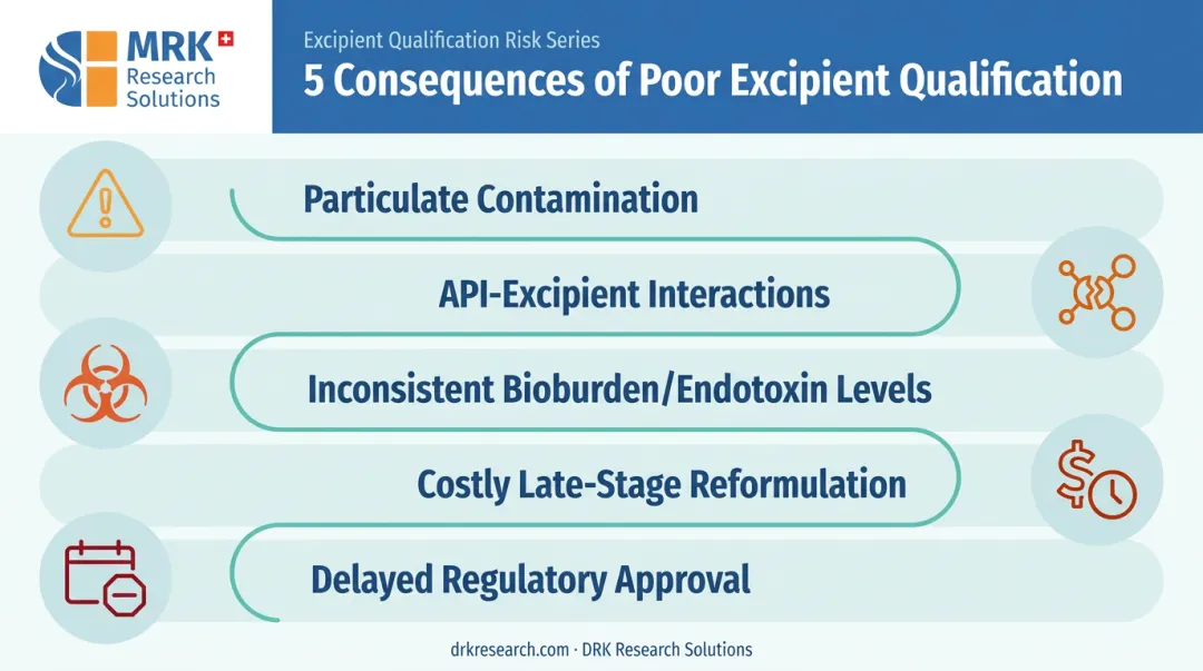 5 consequences of poor excipient selection in parenteral formulations