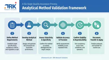 Six-step bioanalytical method validation process from requirements to application