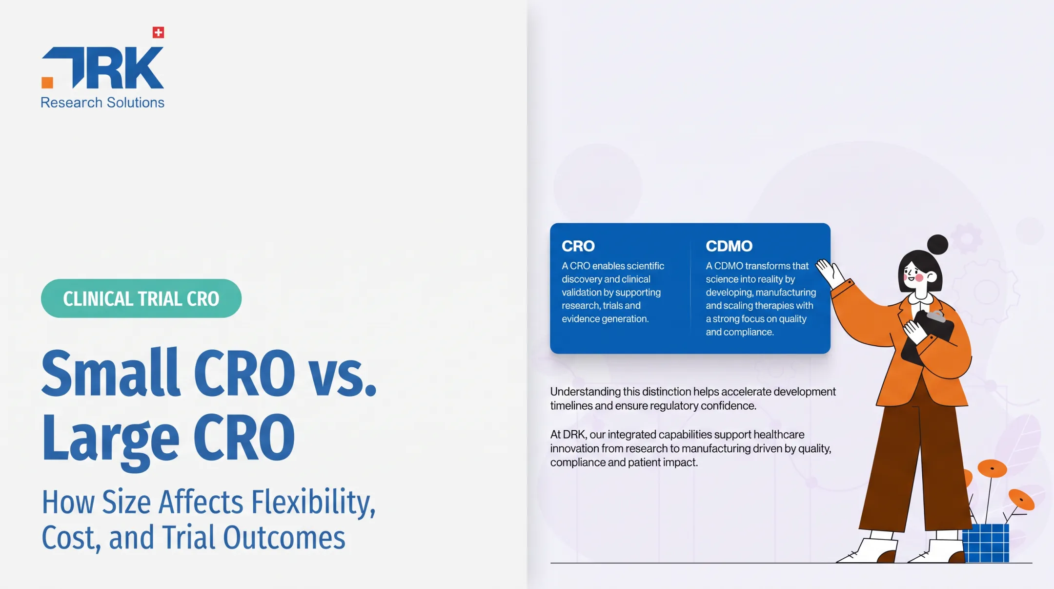 Small CRO vs. Large CRO: How Size Affects Flexibility, Cost, and Trial Outcomes