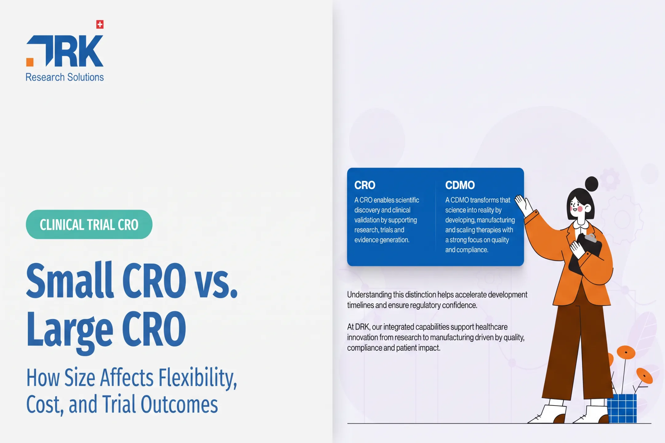 Small CRO vs. Large CRO: How Size Affects Flexibility, Cost, and Trial Outcomes