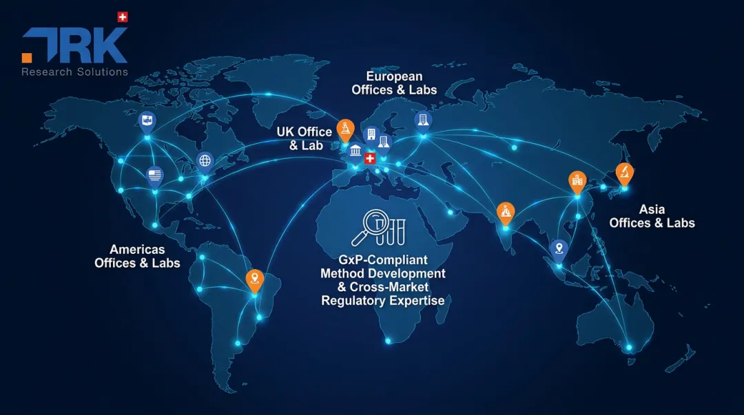 DRK Research Solutions global office network across regulatory markets
