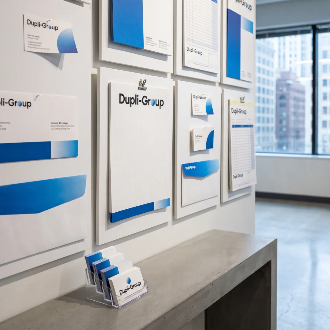 Colorful custom event posters displayed in a Chicago venue