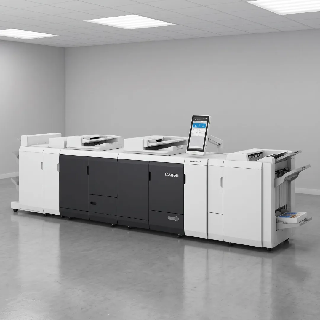 Digital printer producing colorful business materials
