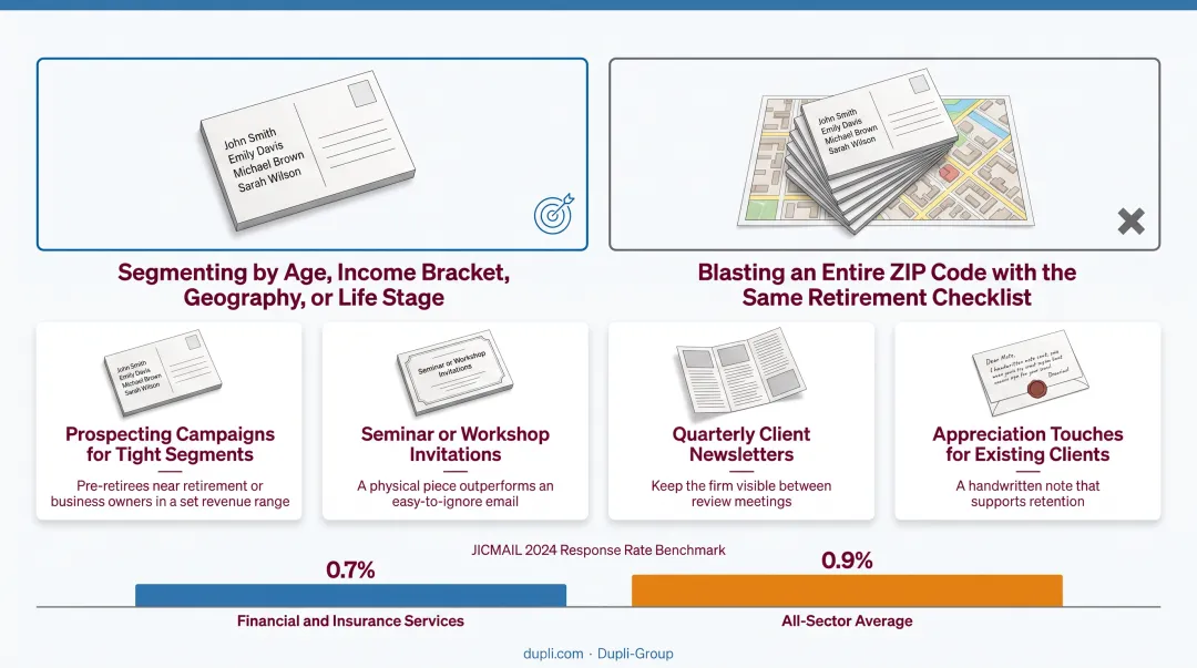 Four key direct mail use cases for financial advisor marketing
