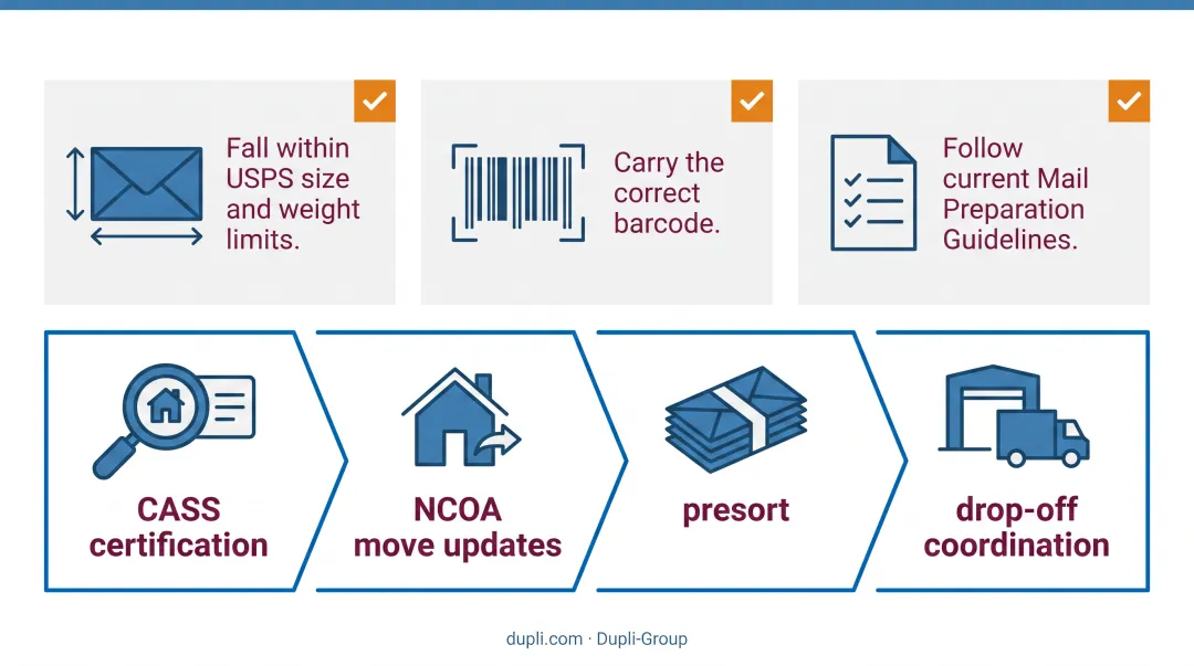 Full-service mail provider handling CASS certification and presort coordination