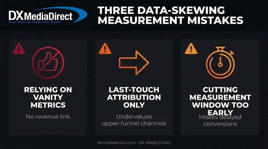 Three common mistakes that skew marketing effectiveness measurement results
