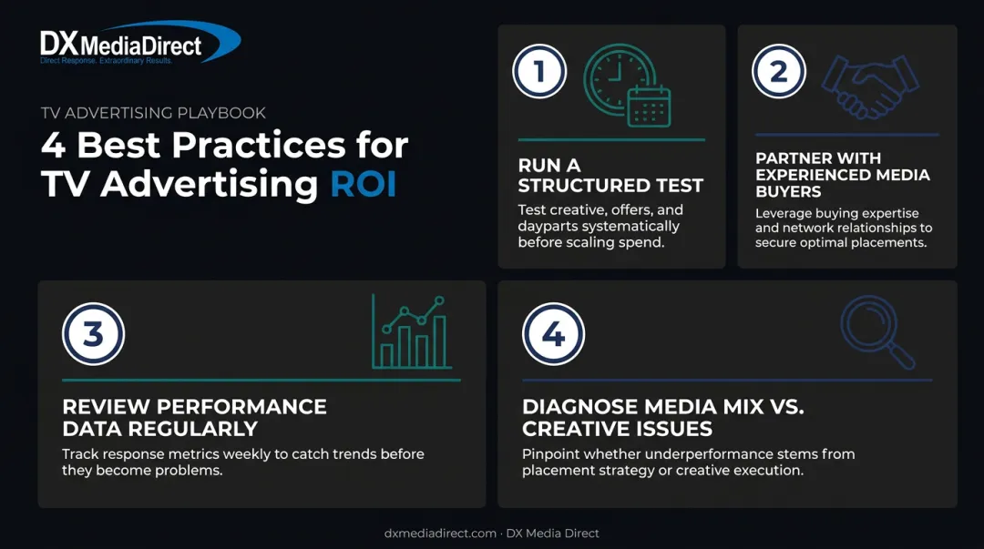 Four best practices for maximizing TV advertising ROI checklist