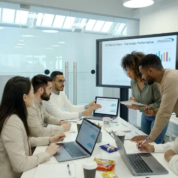 advertising agency media planning team