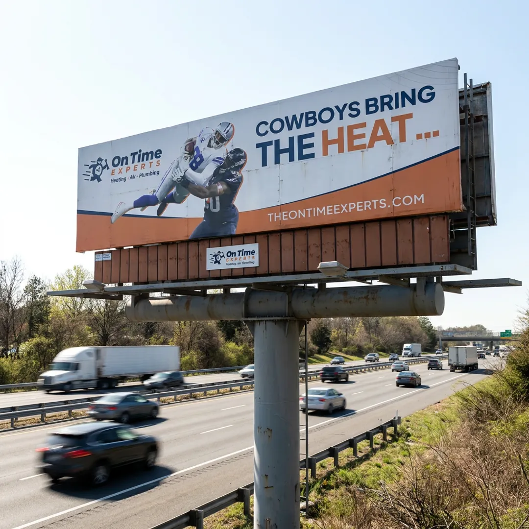 Billboard advertising along a Virginia roadway