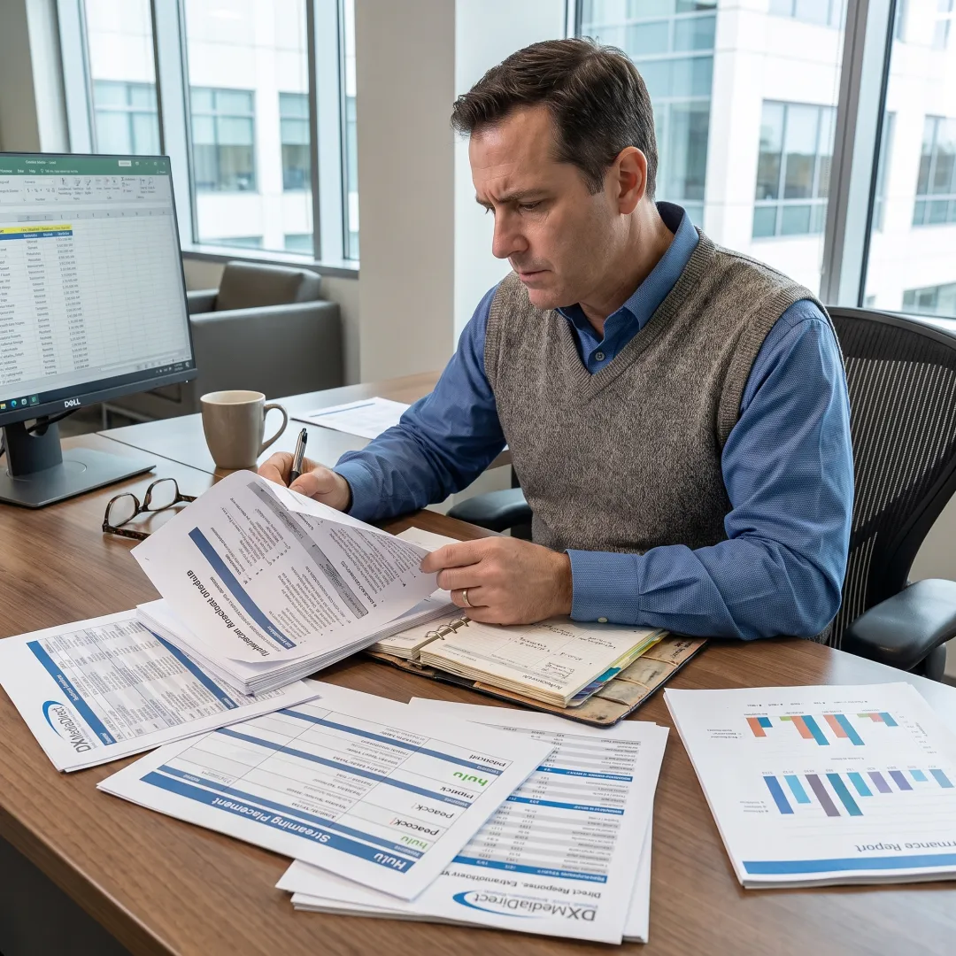 Agency strategist planning a multichannel media campaign