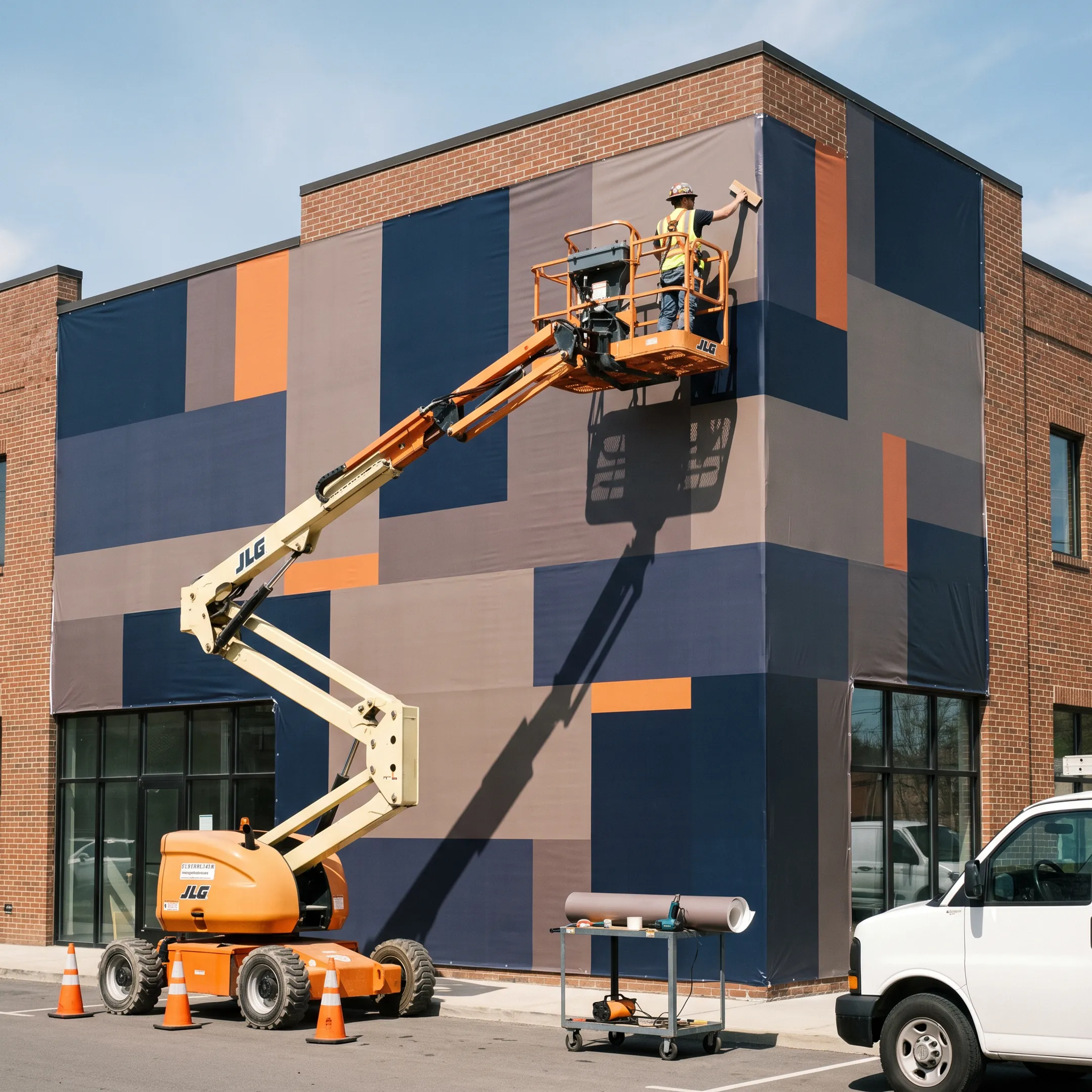 Custom Printed Commercial Building Wraps