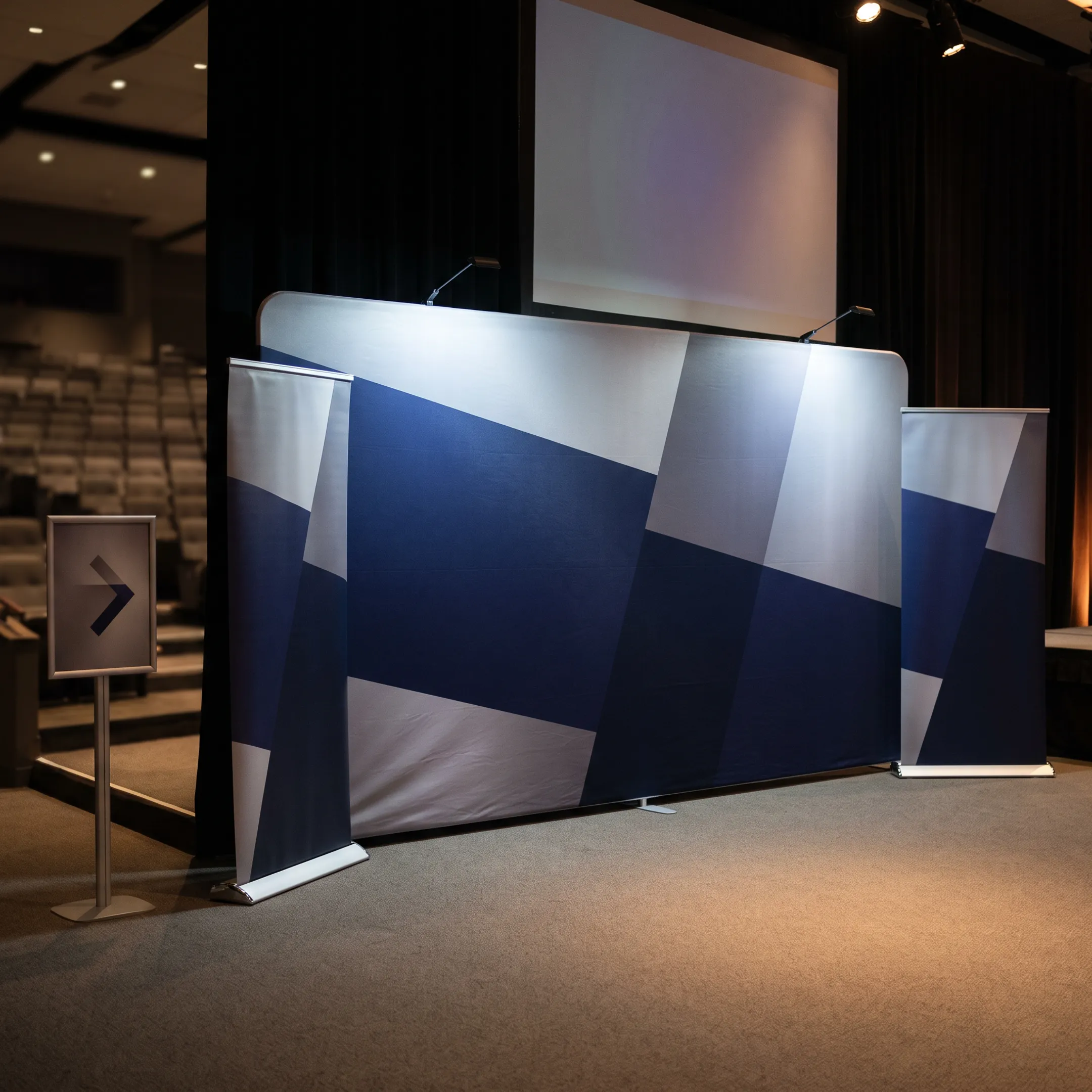 Corporate conference event signage