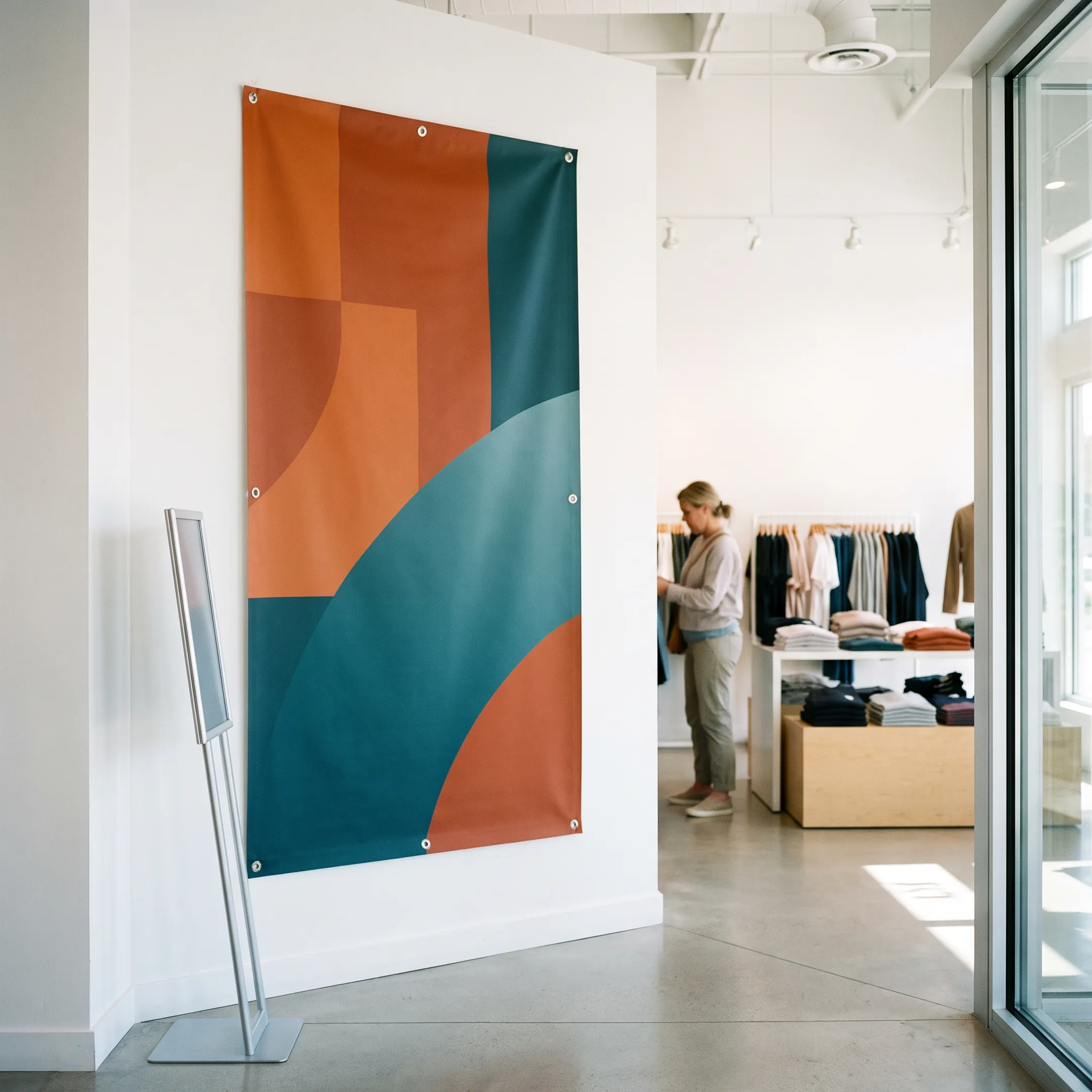 Retail vinyl banners