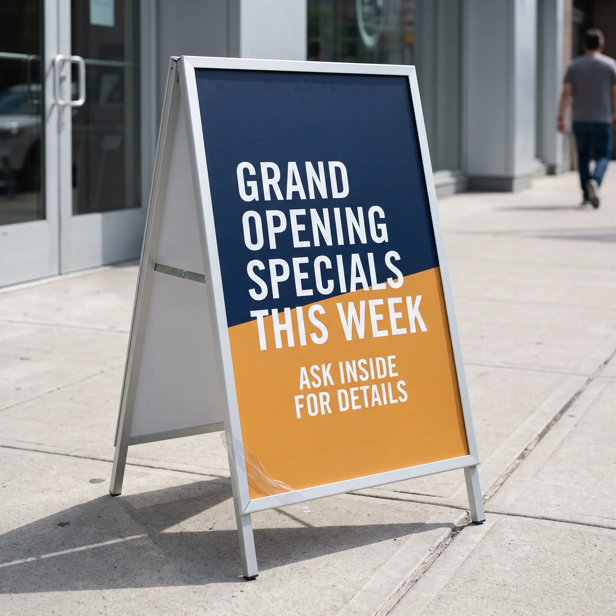 Custom A-Frame Signs and Sidewalk Signage