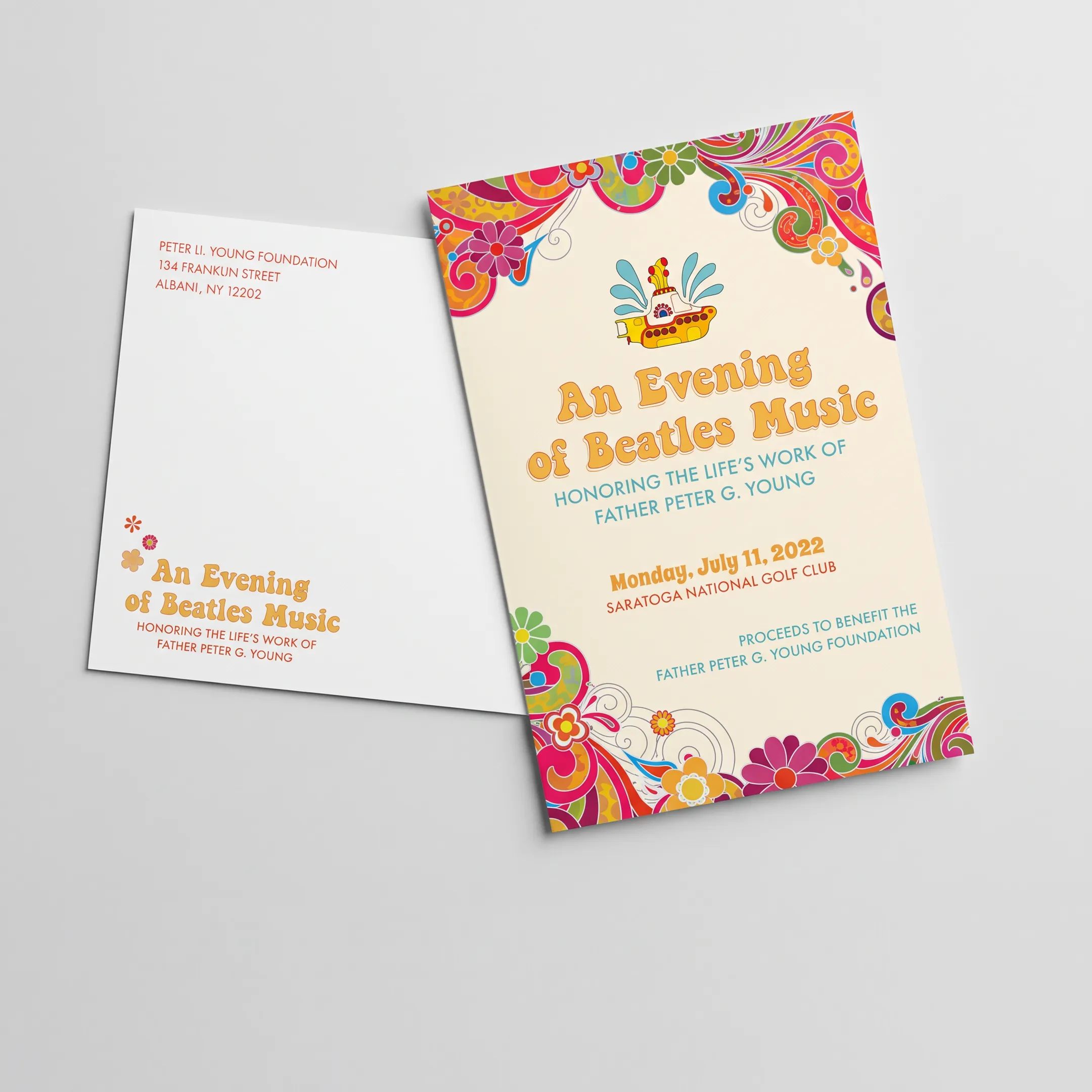 Close view of folded printed leaflets beside finished flyers