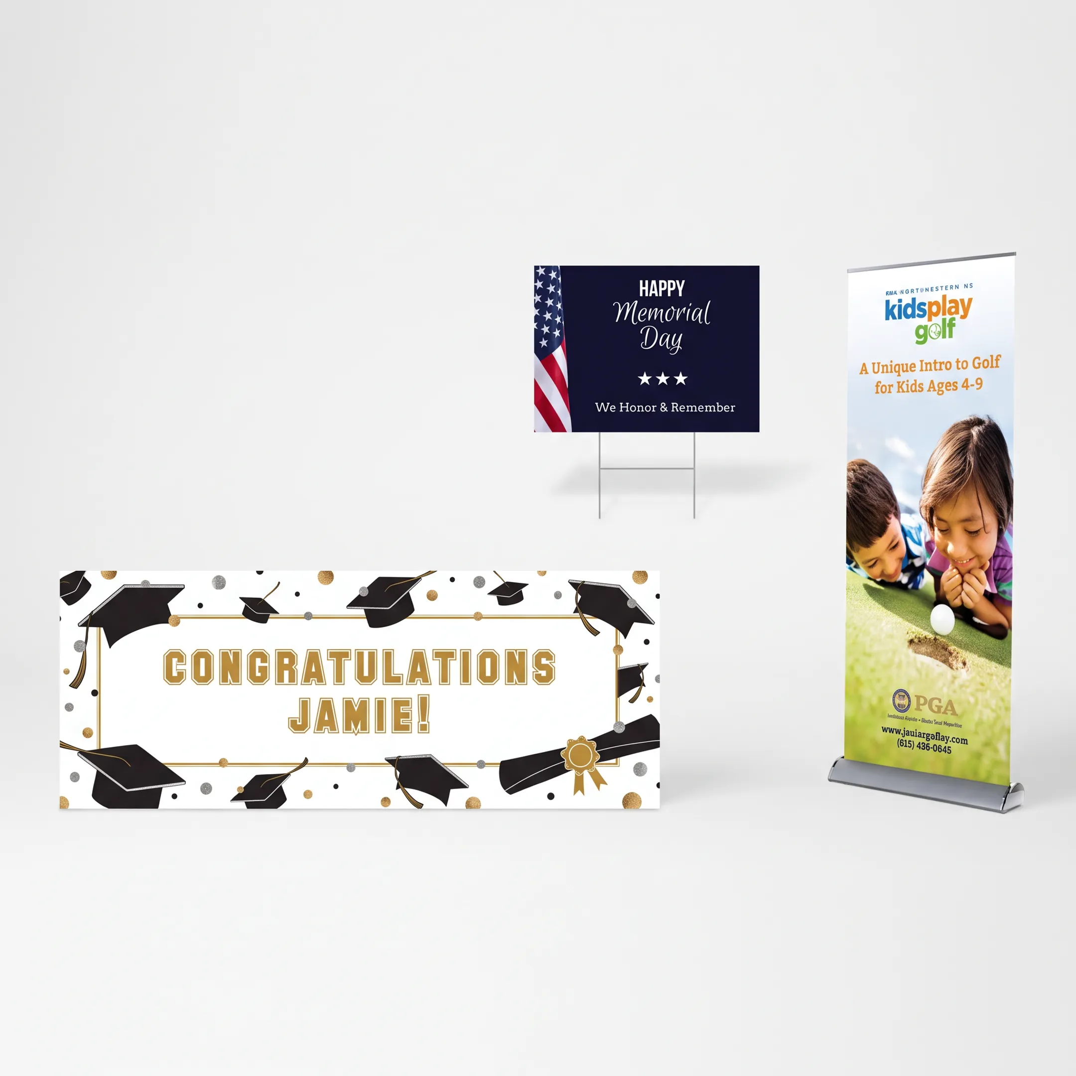 Custom printed marketing materials and large format graphics in a professional print facility