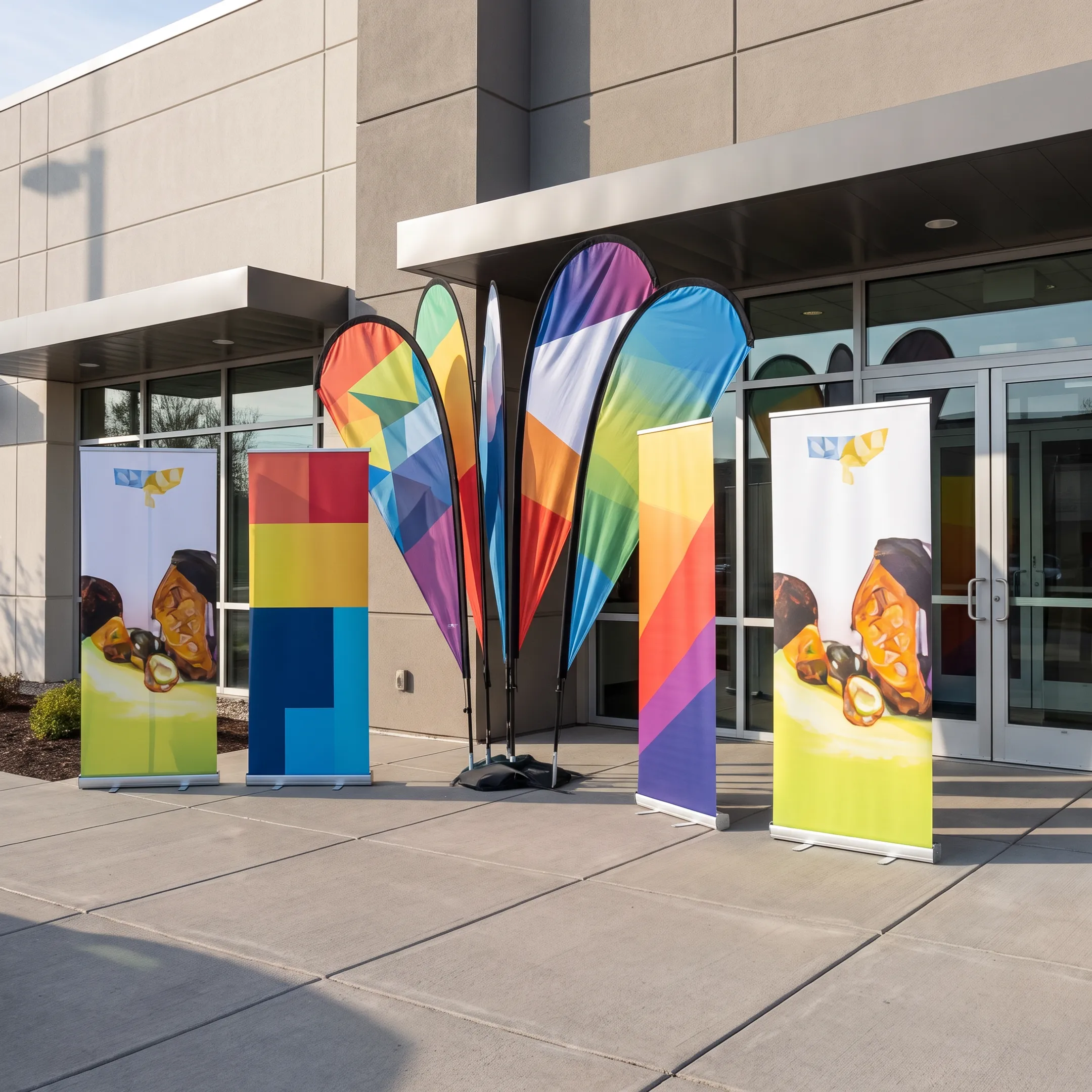 Custom Teardrop Flags and Banners
