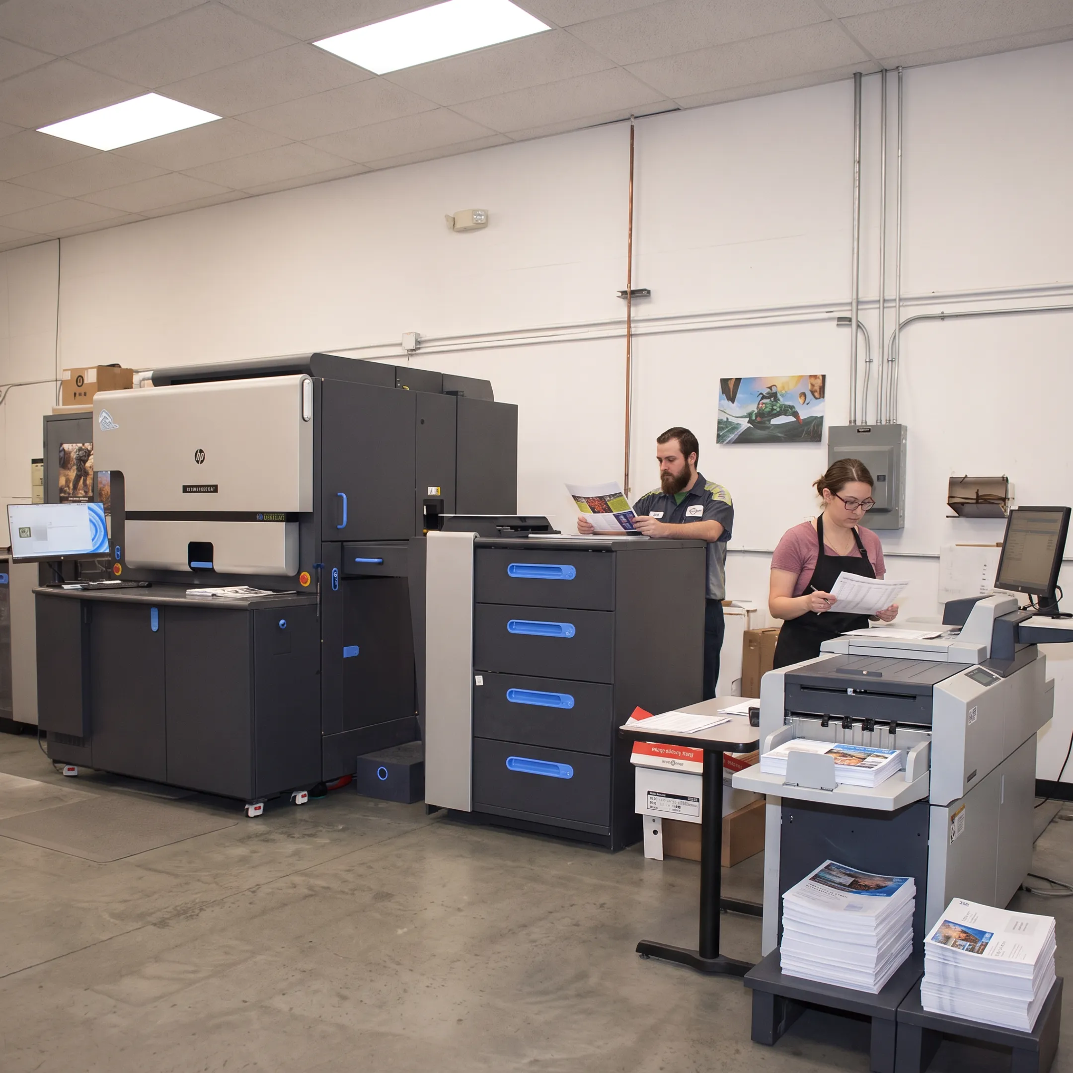 Integrated print production and mailing operations under one roof