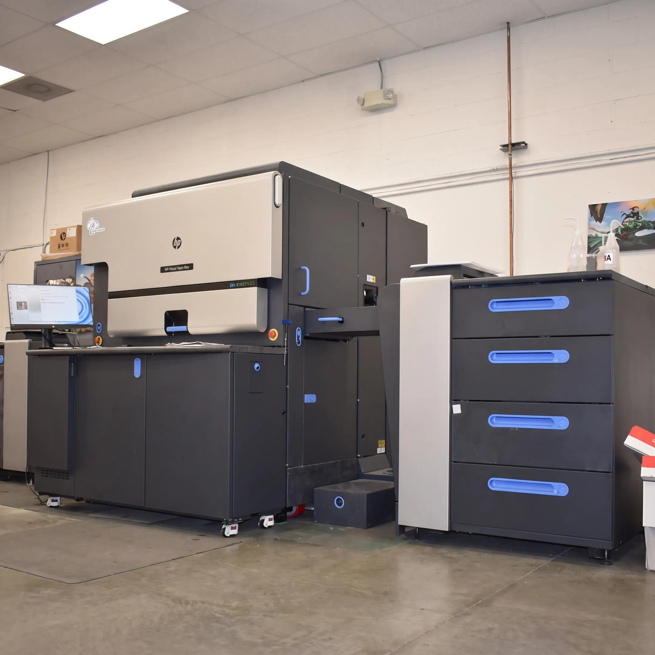 Printed direct mail campaign materials prepared for fulfillment and USPS processing