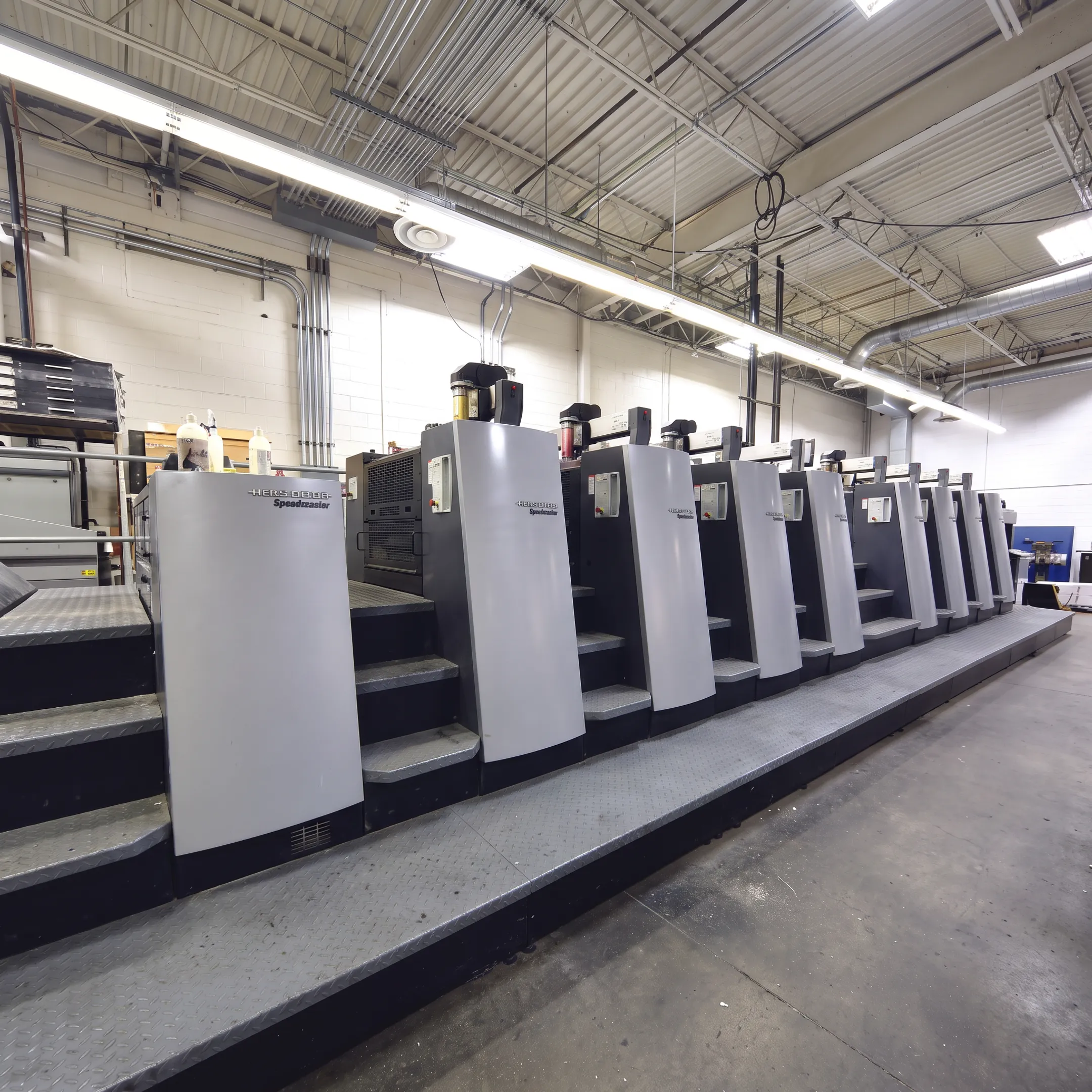 Digital printing equipment producing colorful commercial print materials
