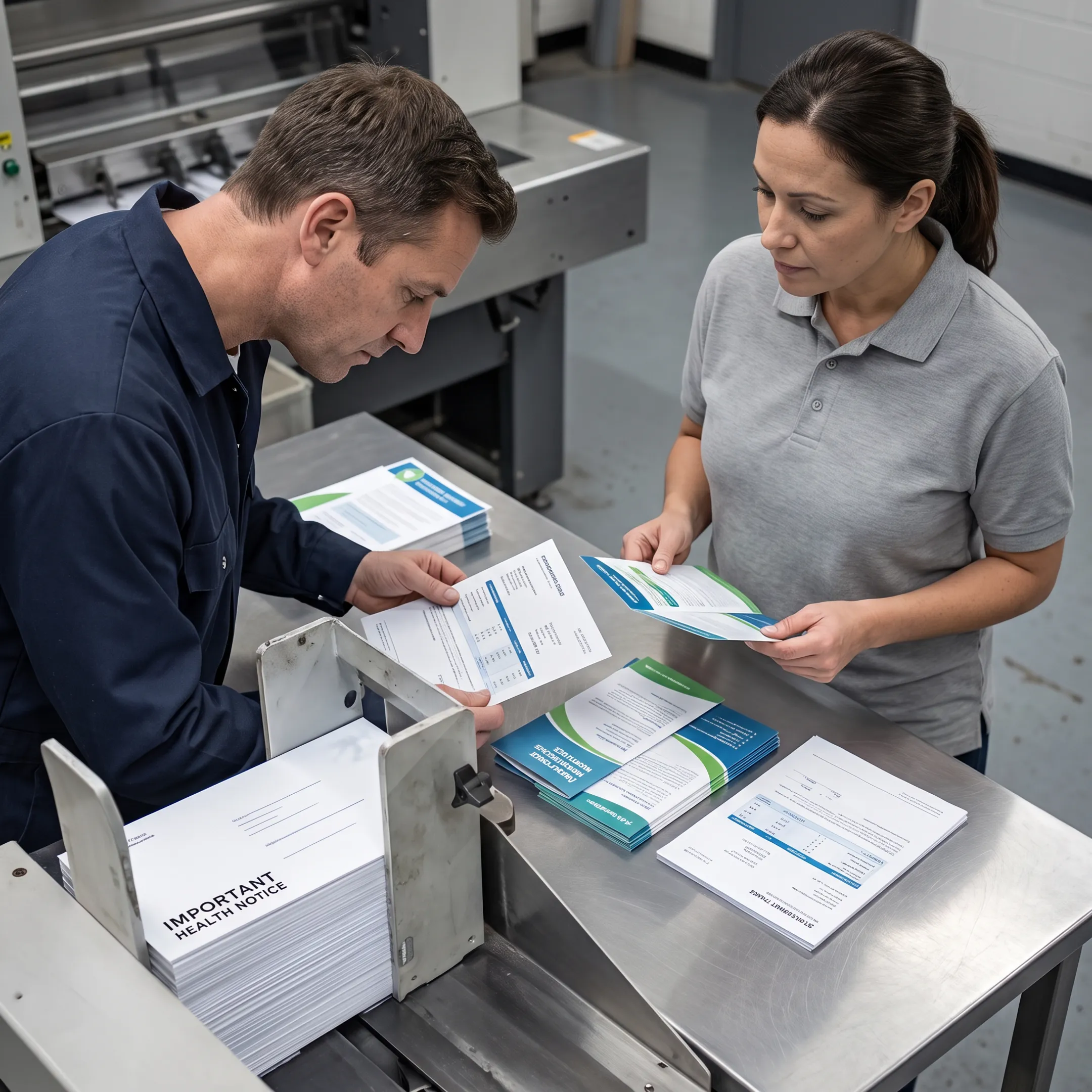 Secure healthcare print and mailing workflow