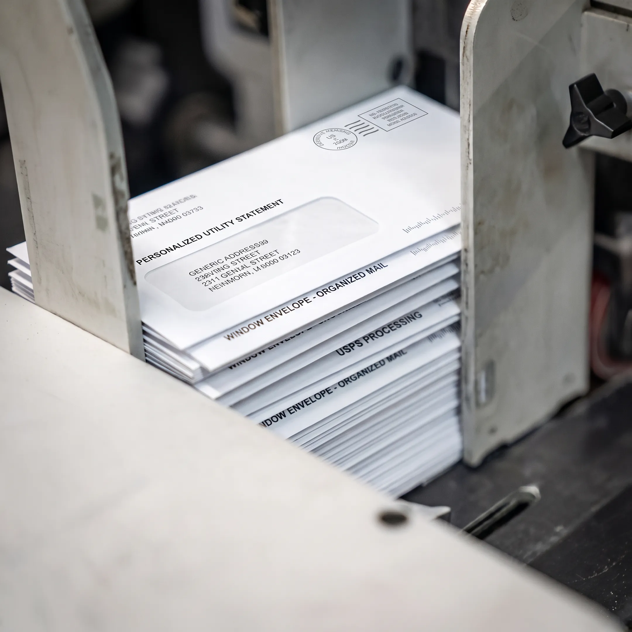 Personalized utility statements prepared for direct mail fulfillment