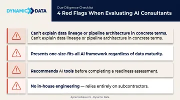 Four red flag warning signs when evaluating AI data readiness consultants