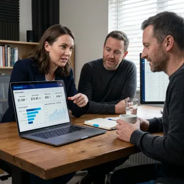 Consultants building retail AI analytics solution