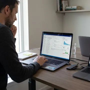 Engineer reviewing Sage Intacct to Snowflake ETL workflow