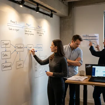 Team mapping a data integration process