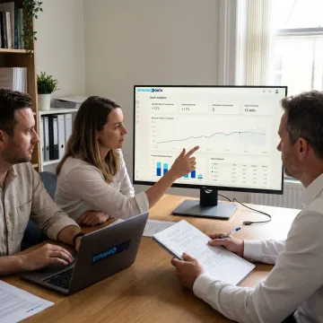 AI consultants planning a business strategy roadmap