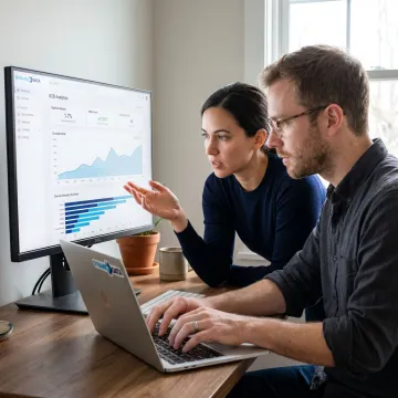 AI telecom developers reviewing network analytics dashboards