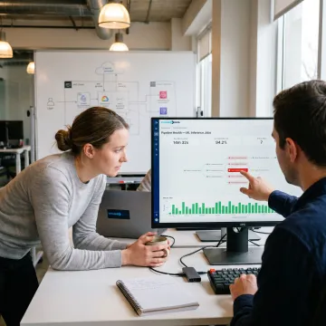 MLOps consultants monitoring machine learning pipelines