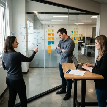 Data consulting team mapping analytics strategy