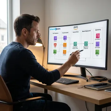 Consultant planning AWS machine learning deployment architecture