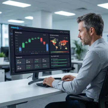 Fintech AI platform dashboards and data workflows