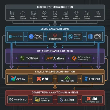 Enterprise data architecture framework diagram
