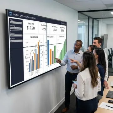 Interactive Tableau dashboard on business metrics