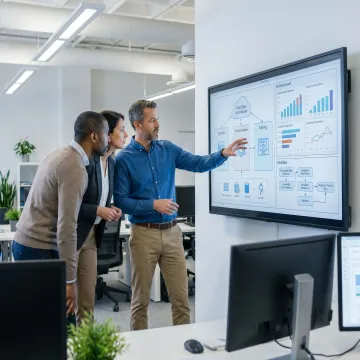 Data consulting team mapping analytics architecture