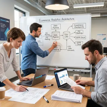 Consulting team planning ecommerce data architecture